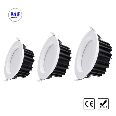 LED Recessed Downlight Triac 0-10V Dali Dali-2 Dt6 Dt8 Dimmable, Zigbee Tuya WiFi Anti-Glare IP40 Die-Cast Aluminum Ceiling Down Light for Hotel