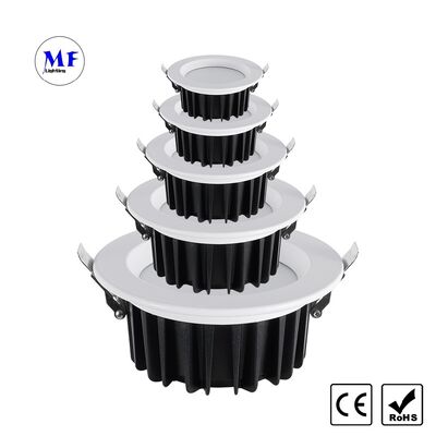 LED Recessed Downlight Triac 0-10V Dali Dali-2 Dt6 Dt8 Dimmable, Zigbee Tuya WiFi Anti-Glare IP40 Die-Cast Aluminum Ceiling Down Light for Hotel
