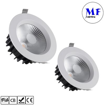 15W 100lm/W Spot Downlight Triac /0-10V/Dali-2/Tuya Zigbee Dimmable  Beam Angle 60° Recessed Anti-Glare COB LED Down Light for Commercial and Housing Places