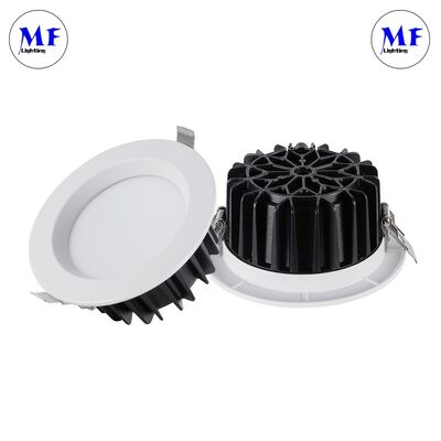 SMD Recessed 120° Wide Beam PC Milky Diffuser Anti-Glare UGR<19  Dimmable  Die-Cast Aluminum Indoor Commercial LED spot light LED Down light
