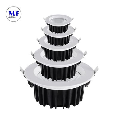 Factory Price COB LED Recessed Downlight IP40 Milky PC Diffuser 60° Beam Angle Triac 0-10V Dali-2 Dali Dt8 Tuya Zigbee Dimmable 10W Down Light