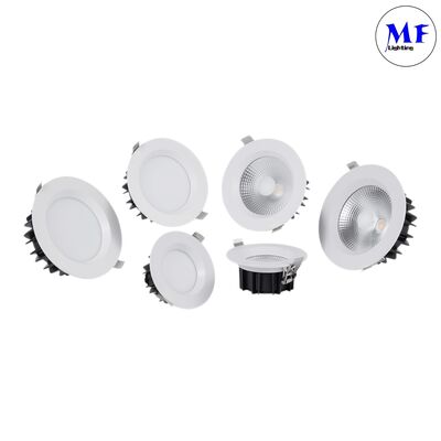 Spot SMD Recessed Smart CCT Power Adjustable Dimming DALI 0-10V Triac 120° White IP40 Downlight 5W/7W/10W/12W/15W/20W/25W/30W/35W/40W/45W/50W LED Down Light
