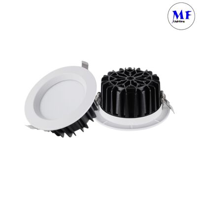 Aluminum High Power 5W/7W/10W/12W/15W/20W/25W/30W/35W/40W/45W/50W Dimming CCT Adjustable Dimmable Smart Recessed Indoor Downlight Spot IP40 Hotel LED Down Light