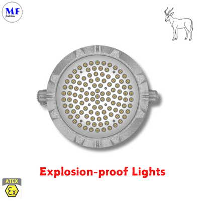 IP66 IK08 5 years warranty Various installation ways  Ra>80 ATEX Certified Die-Cast Aluminum Explosion Proof highbay Ligh