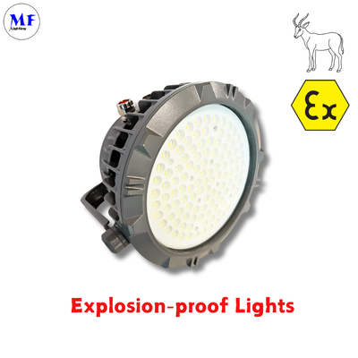 OEM ODM IP66 IK08 Atex Lamp Explosion Proof LED Highbay Light 140LM/W IP66 IK08 50W 100W 150W 200W 300W 400W With Tempered Glass Lens For Oil Gas Chemical Mining Hazardous Zone