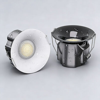 50000hrs Lifespan IP65 LED Down Light with Triac, 0-10V, Dali-2, Dali Dt6, Dali Dt8 Multi Dimming Protocols, Deep Anti Glare Recessed Spotlight for Shower Room