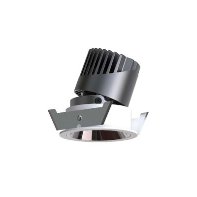IP20/IP44 Aluminum Anti-Glare LED Down Light Spot Light, 2700-6000K CCT Adjustable Recessed Ceiling Lamp for Exhibition Hall & Commercial Indoor Lighting