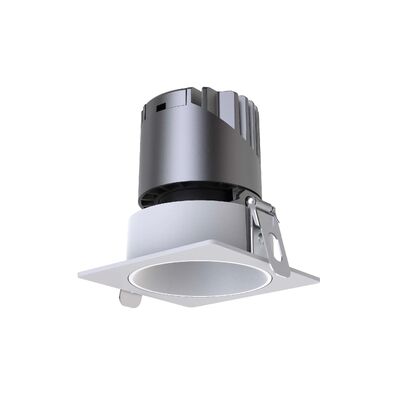 IP20 IP40 Office White Downlights, Square LED Down Light with Dali-2, Triac & 0-10V Multi Dimming Control, Factory Price Commercial Bathroom Spot Light