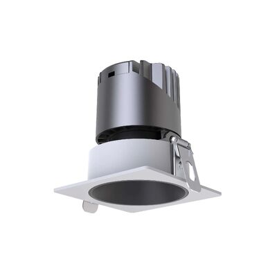 IP20 IP40 Office White Downlights, Square LED Down Light with Dali-2, Triac & 0-10V Multi Dimming Control, Factory Price Commercial Bathroom Spot Light