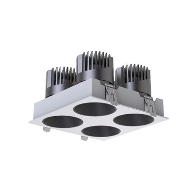 Factory Price Frameless Four-Head Anti-Glare Light, IP20 LED Down Light Dimmable Triac 0-10V Dali-2 Dt6 Dt8 Spot Light
