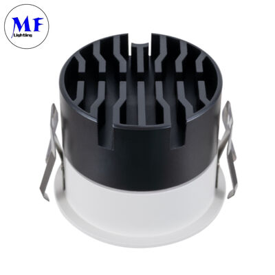Cabochon Frameless Recessed LED Spot Downlight 5W Triac 0-10V Dali-2 Dali Dt8 Dimmable 100lm/W CRI90 AC100-277VAC Anti-Glare CCT Adjustable LED Down Light