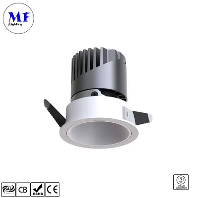 30W Triac /0-10/Dali-2 Dimmable CRI90 100lm/W LED Spot Downlight Beam Angle 8°/15°/24°/38°/55° Optional Recessed Anti-Glare Vspring Clip LED Down Light