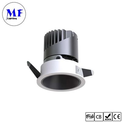 30W Triac /0-10/Dali-2 Dimmable CRI90 100lm/W LED Spot Downlight Beam Angle 8°/15°/24°/38°/55° Optional Recessed Anti-Glare Vspring Clip LED Down Light
