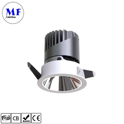 30W Triac /0-10/Dali-2 Dimmable CRI90 100lm/W LED Spot Downlight Beam Angle 8°/15°/24°/38°/55° Optional Recessed Anti-Glare Vspring Clip LED Down Light