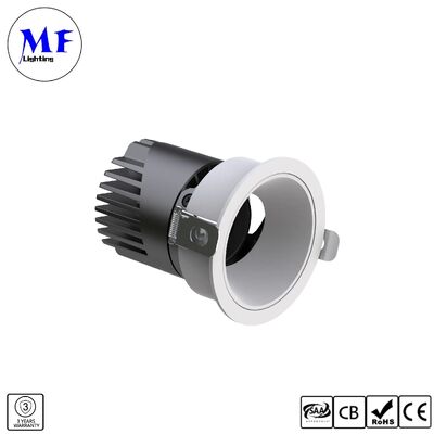 25W Triac /0-10/Dali-2 Dimmable CRI90 100lm/W LED Spot Downlight Beam Angle Optional 3 Year Warranty Recessed Anti-Glare Spring Clip LED Down Light for Hotel