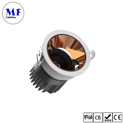 25W Triac /0-10/Dali-2 Dimmable CRI90 100lm/W LED Spot Downlight Beam Angle Optional 3 Year Warranty Recessed Anti-Glare Spring Clip LED Down Light for Hotel