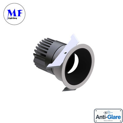 Factory Price Dimmable Spring Leaf 20W 25W 30W Various Metallic Color Reflector Bathroom Frameless Recessed Anti-Glare Spot LED Down Light