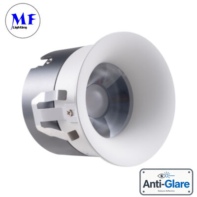 Factory Price Dimmable 3W 5W 7W 10W 12W 15W Various Metallic Color Reflector Bathroom Frameless Recessed Anti-Glare Spot LED Down Light
