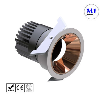 Factory Price No Glare IP44 20W 25W 30W 35W 100lm/W Recessed Super Market Commercial Residential Home Hotel Spotlight High Feet Round LED Down Light