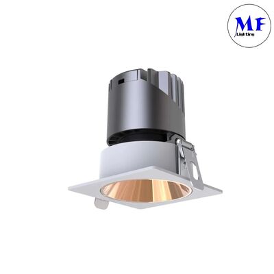 IP20 IP44 7W/10W/12W/15W/20W 2700-6500K CCT Tunable Smart Power Dimmable Triac/0-10V/Dali-2 Recessed Square Downlight Spot Anti Glare LED Down Light