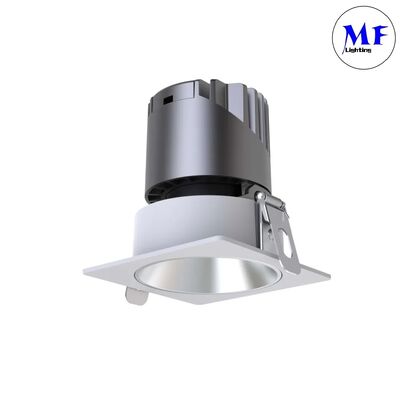 IP20 IP44 7W/10W/12W/15W/20W 2700-6500K CCT Tunable Smart Power Dimmable Triac/0-10V/Dali-2 Recessed Square Downlight Spot Anti Glare LED Down Light