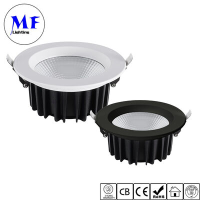 Factory Price 50W High Power Recessed COB LED Downlight 100lm/W Dimmable IP40 Indoor CCT Adjustable Anti Glare Ceiling Down Light for Commercial Lighting