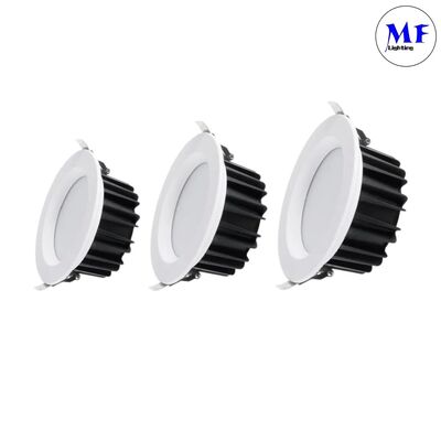Aluminum High Power 5W/7W/10W/12W/15W/20W/25W/30W/35W/40W/45W/50W Dimming CCT Adjustable Dimmable Smart Recessed Indoor Downlight Spot IP40 Hotel LED Down Light