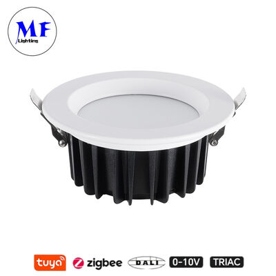 Factory Price IP40 CCT Adjustable Triac Dali Tuya Dimmable Smart Zigbee 15W SMD LED Recessed Spot Down Light for Kitchen Industrial Retail Commercial Spaces