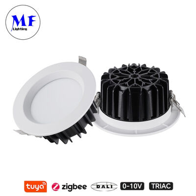 Factory Price IP40 Anti-Glare Triac Dali Tuya Dimmable Smart Zigbee 7W 15W SMD LED Recessed Spot Down Light for Kitchen Industrial Retail Commercial Spaces