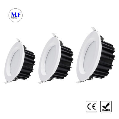 Factory Price SMD LED Recessed Downlight Triac 5W/10W/25W/40W 0-10V Dali-2 Dt6 Dt8 Dimmable Smart Zigbee Tuya WiFi IP40 Die-Cast Aluminum Ceiling Down Light
