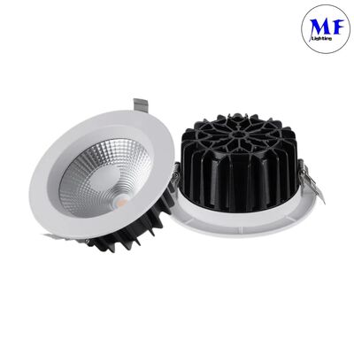 Aluminum 60 Degree Triac 0-10V Dali Smart Dimming Dimmable CCT Adjustable 5W/7W/10W/12W/15W/20W/25W/30W/35W/40W/45W/50W Downlight Recessed COB LED Down Light