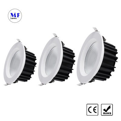 Factory Price COB LED Recessed Downlight 30W Triac 0-10V Dali-2 Dt6 Dt8 Dimmable Tuya Zigbee Tuya WiFi Smart Control Ugr<19 Die-Cast Aluminum Ceiling Down Light