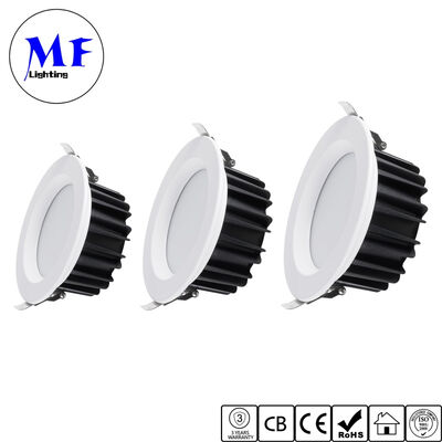 Factory Price IP40 CCT Tunnable Recessed SMD LED Downlight 20W 25W 50W Dimmable Anti Glare Ceiling Down Light with Milky PC Diffuser for Home Showroom