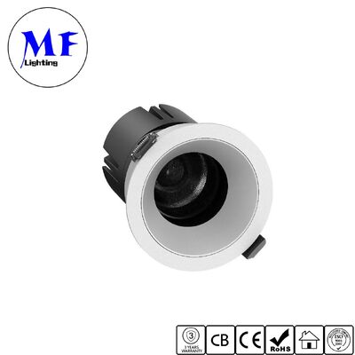 DIP 5 CCT COB Recessed Dimmable LED Down Light Spot Downlight 15°/24°/36°/55° Beam Angle Adjustable 120LM/W High Lumen Anti-Glare Tiltable