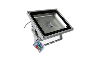 High Lumen 5950Lm Waterproof LED Flood Light 70W Silver Grey / Black