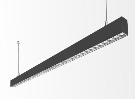 IP20 IK05 High Luminous Flux Suspended LED Linear Luminaire 50W / 55W / 60W