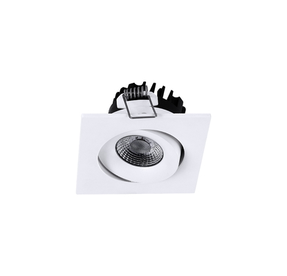 5W Adjustable IP54 Black / White Housing COB LED Spotlight Recessed Anti Glare