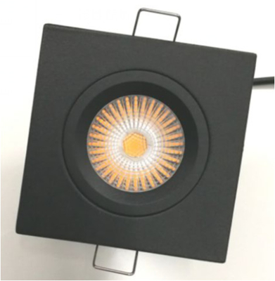 Anti Glare IP54 Black White Housing COB LED Ceiling Mounted Adjustable Spotlights