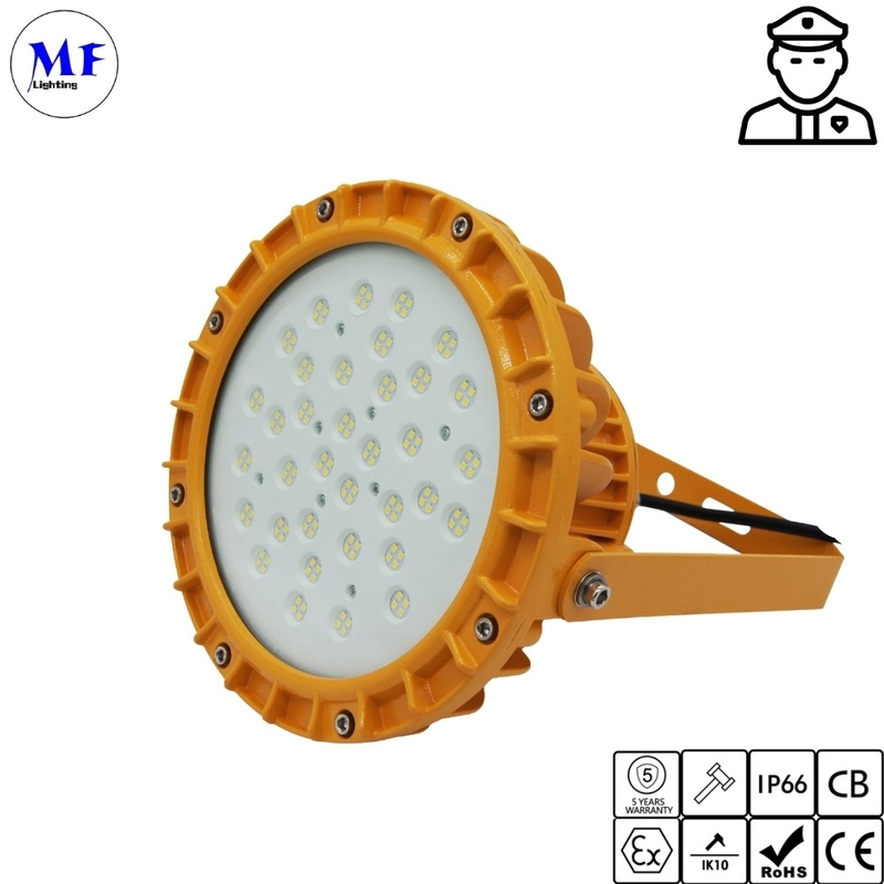 60W 100W 200W Atex LED Explosion Proof Light With  IP66 IK10  For Oil Chemical And Marine Gas Industry