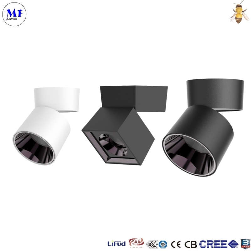 LED Down Spot Light Ceiling Surface Mount 7W 12W 18W With Smart Dimming For Church School Classroom
