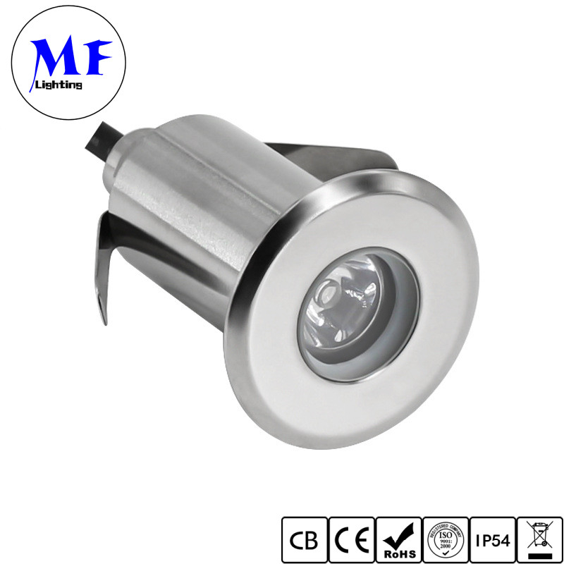 RGB 3W Underwater Spot Light LED Lights Swimming Pool Light IP68 316SS Stainless Steel  Dia 52mm