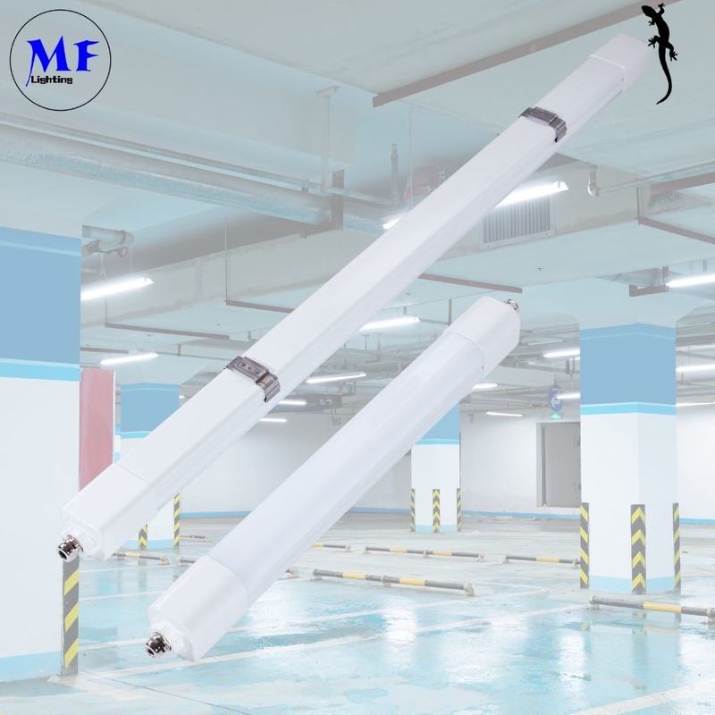 36W 5000K CCT Adjustable LED Tri-Proof Light IP66 Waterproof Plastic Model 170lm/W for Supermarket, Warehouse