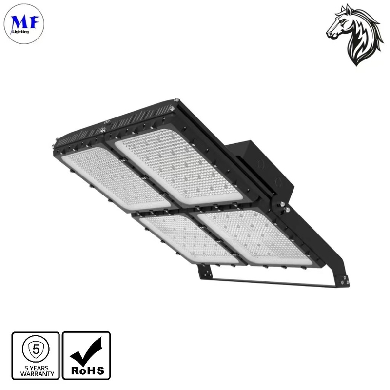 600W 150lm/W LED Flood Light 3000K/4000K/5000K Stadium Light 10KV IK08 for Soccer Fields