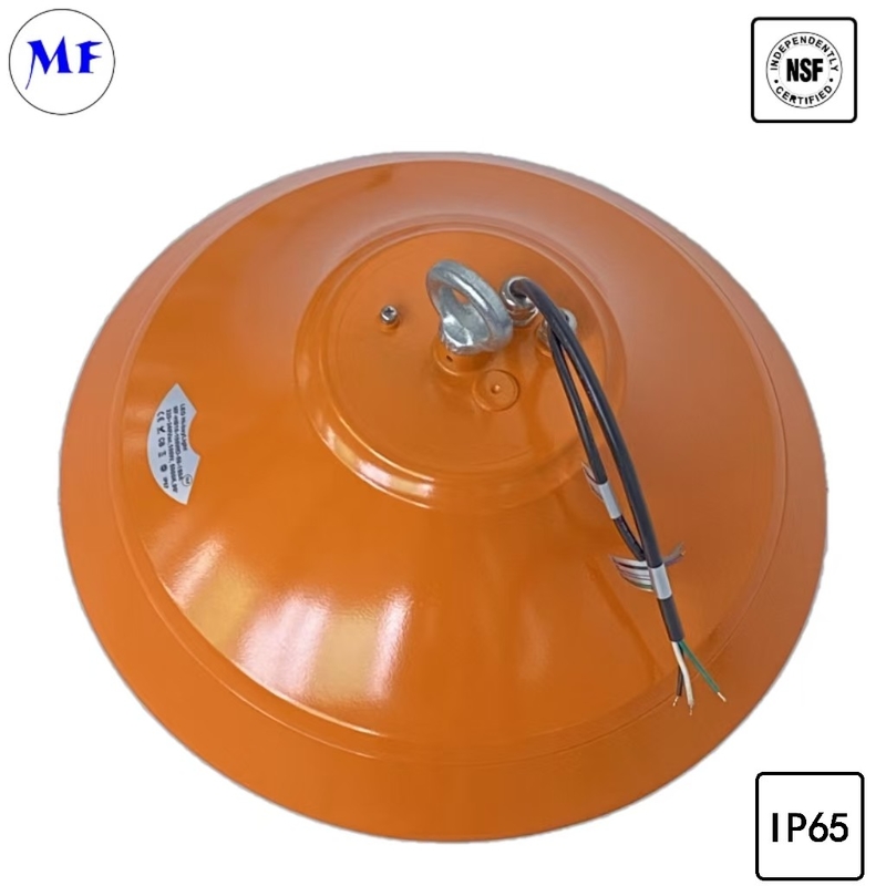200W 150lm/W NSF LED High Bay Food Light 4000K/5000K/6500K Aluminum 5 Years Warranty IP65 For Food Cooking Areas
