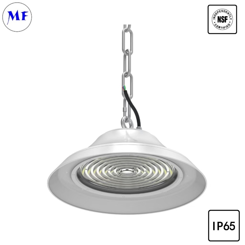 150W NSF LED High Bay Food Light 5 Years Warranty 60° /90° /120° High Brightness For Food Industry Showrooms
