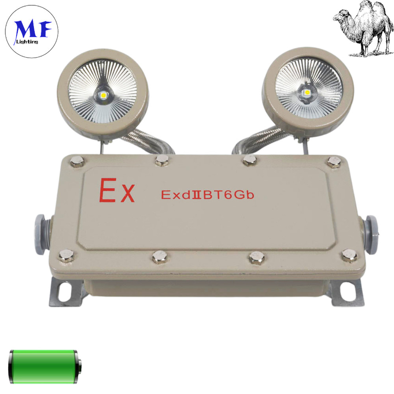 Explosion Proof  2*5W Emergency Exit Light Double Hands Cast Aluminum