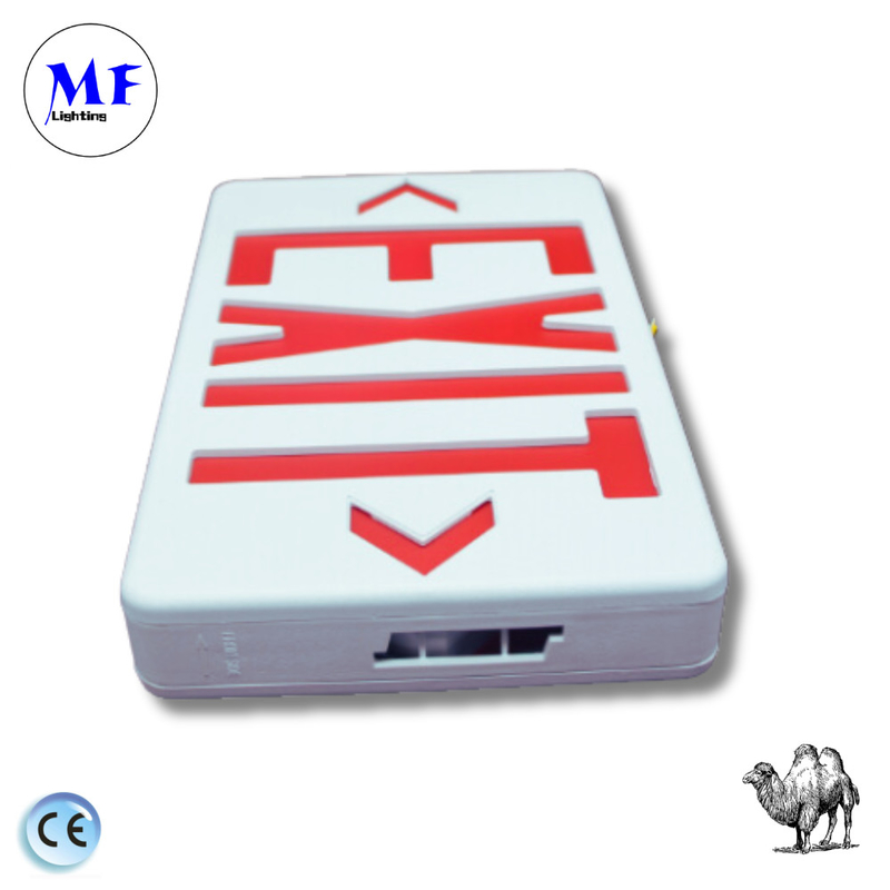Emergency Light Exit Sign Light  Green / Red IP43 ABS for School Hospital Subway Train Station Shopping Mall