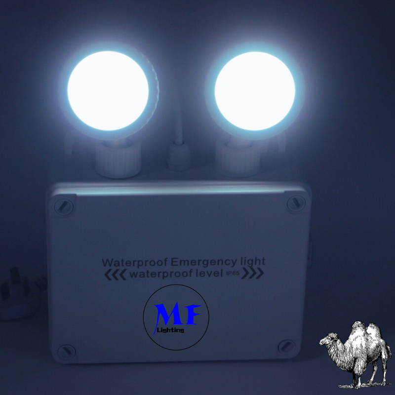 Double Head Waterproof IP65 Outdoor Indoor Long Duration Time Rechargeable Non Maintained Rechargeable Battery Warmming Exit Sigh LED Emergency Light For Office