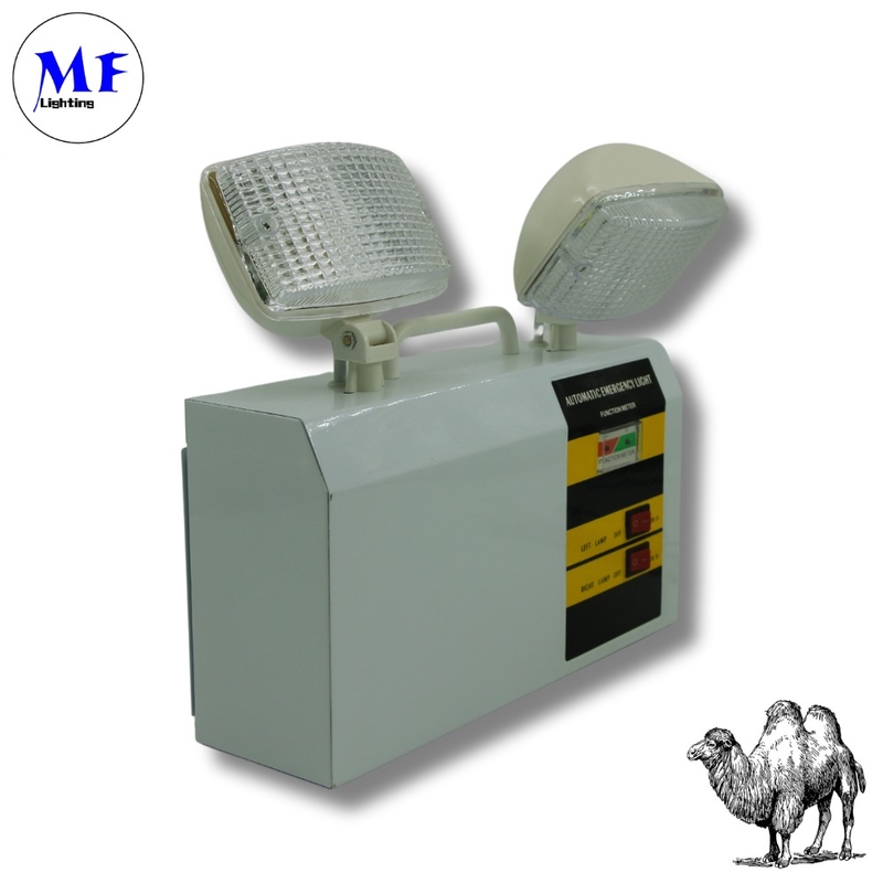 IP 65  Emergency Exit Light Double Head Emergency Light For School Hospital