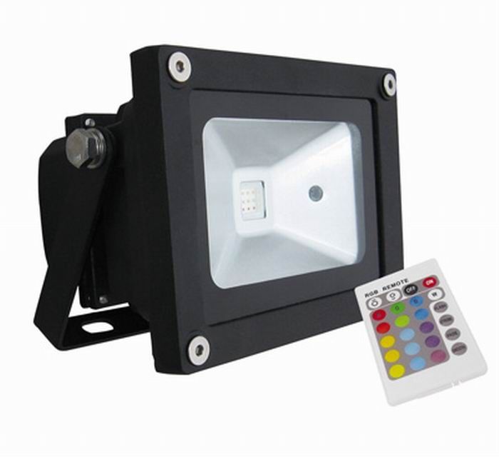 AC85 - 265V Waterproof LED Flood Light , 10W RGB Stadium Lighting Fixture